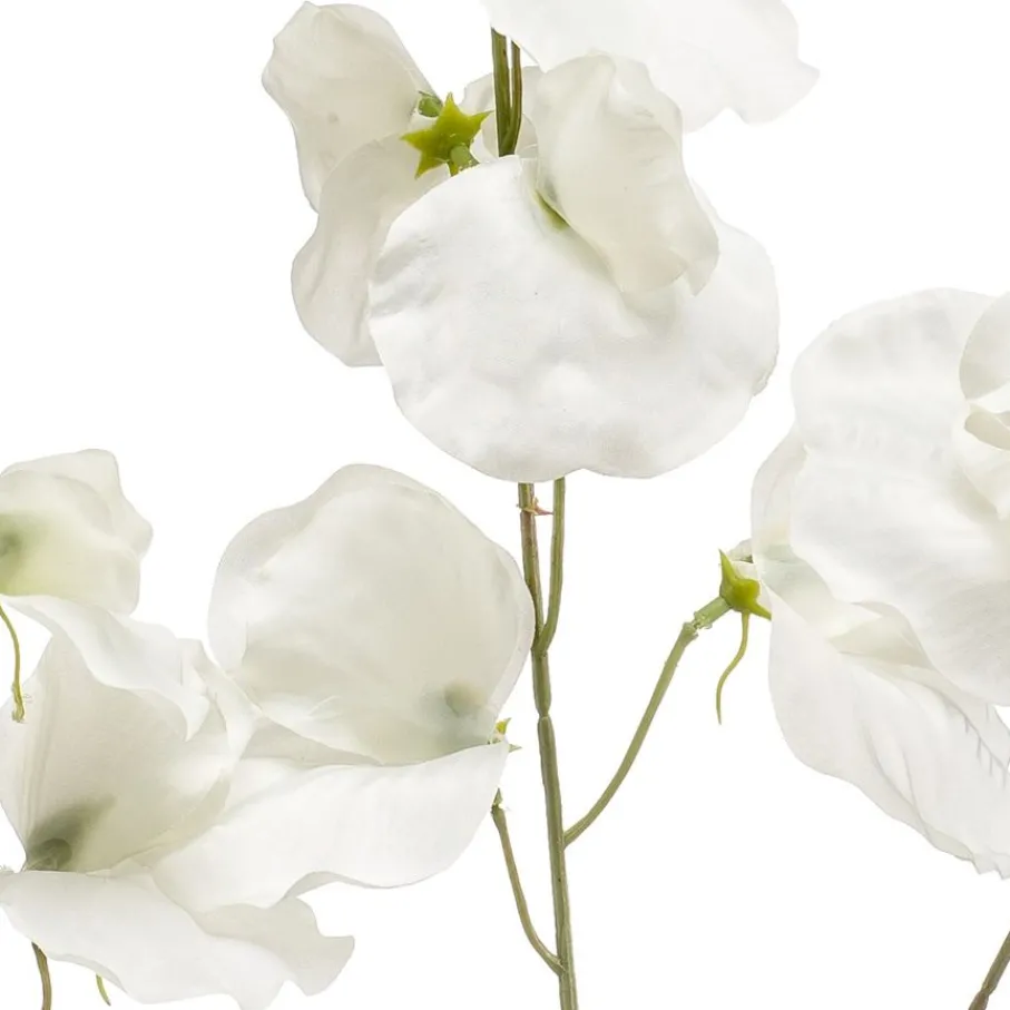 Kunstplanten & Bloemen< Kunstbloem Lathyrus Crème - 75 cm