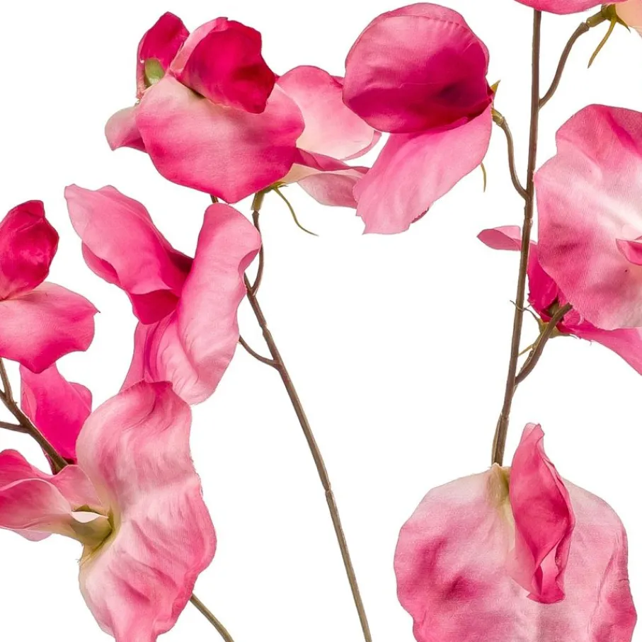 Kunstplanten & Bloemen< Kunstbloem Lathyrus Roze - 75 cm