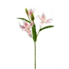 Kunstplanten & Bloemen< Kunstbloem Lily Roze - 60 cm
