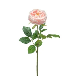 Kunstplanten & Bloemen< Kunstbloem Rose Lichtroze - 60 cm