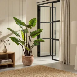 Kunstplanten & Bloemen< Kunstplant Colocasia Groen - 130 cm hoog
