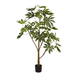 Kunstplanten & Bloemen< Kunstplant Fatsia Groen - 150 cm hoog