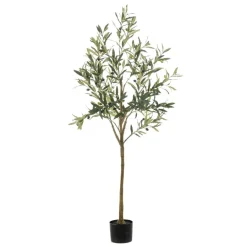 Kunstplanten & Bloemen< Kunstplant Olive Groen - 150 cm hoog