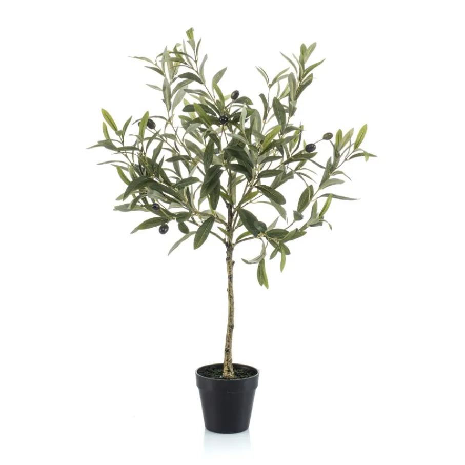 Kunstplanten & Bloemen< Kunstplant Olive Groen - 70 cm hoog