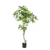 Kunstplanten & Bloemen< Kunstplant Pachira Groen - 150 cm hoog