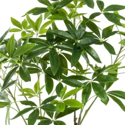 Kunstplanten & Bloemen< Kunstplant Pachira Groen - 150 cm hoog