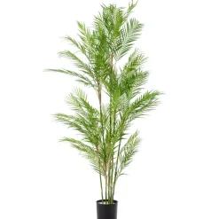 Kunstplanten & Bloemen< Kunstplant Palm Chamaedorea Groen - 180 cm hoog