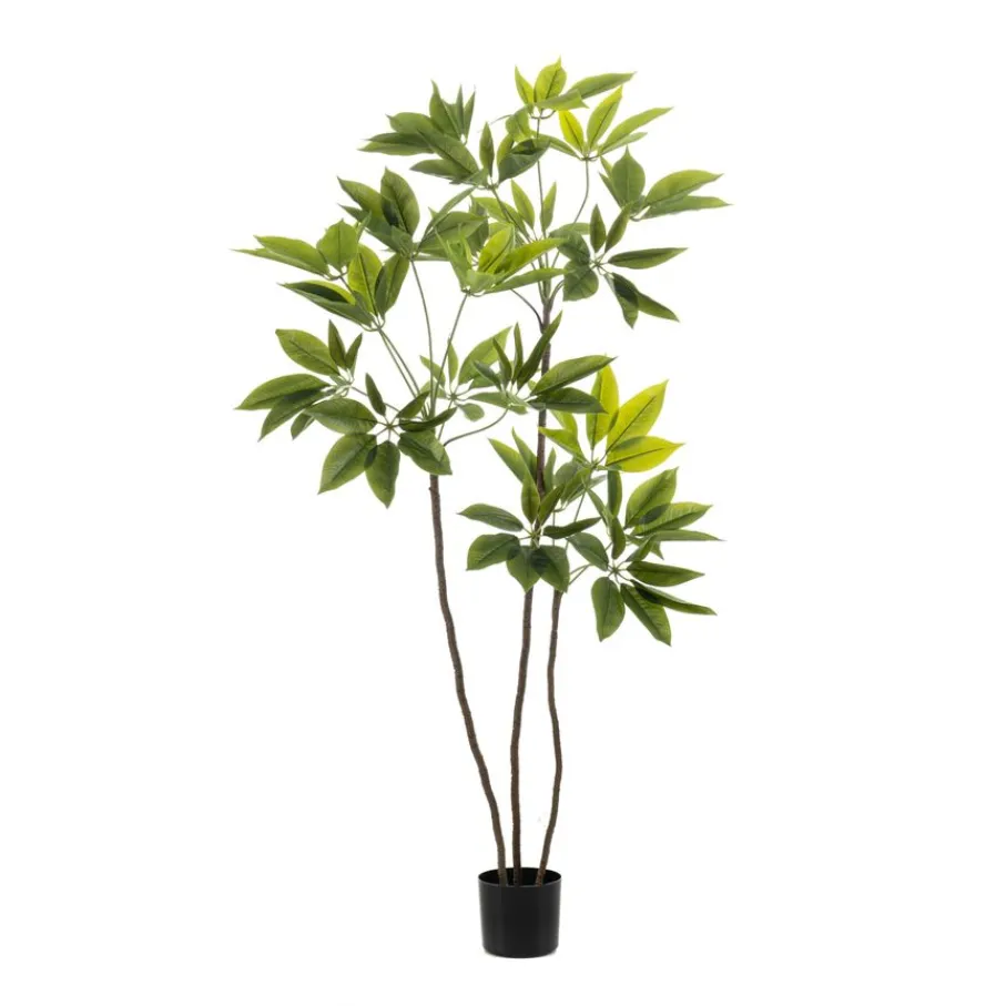 Kunstplanten & Bloemen< Kunstplant Schefflera Groen - 150 cm hoog