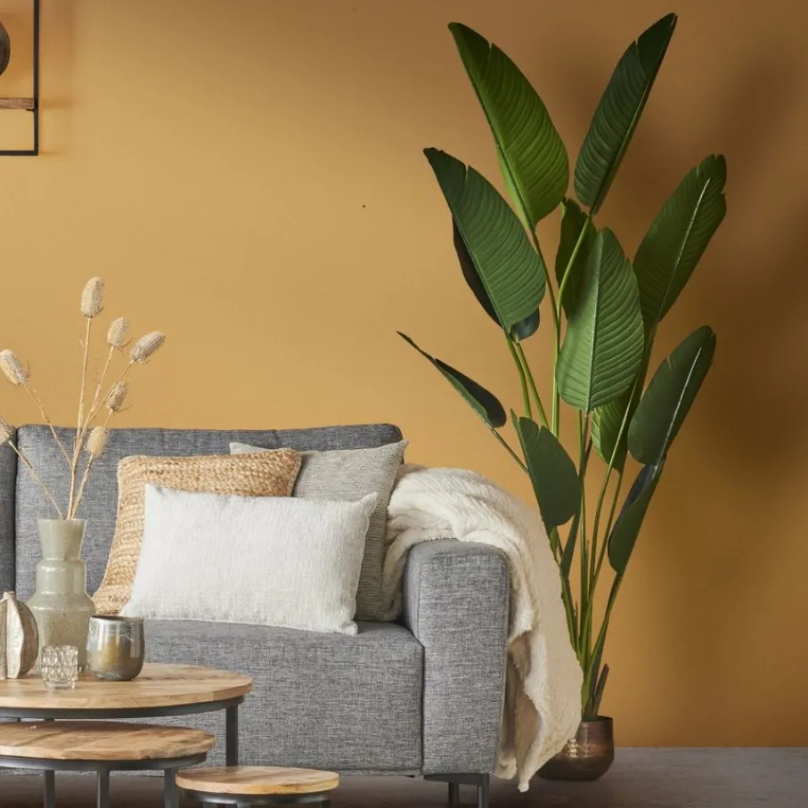 Kunstplanten & Bloemen< Kunstplant Strelitzia Groen - 230 cm hoog