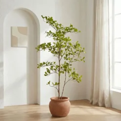 Kunstplanten & Bloemen< Kunstplant Terminalia Groen - 145 cm hoog