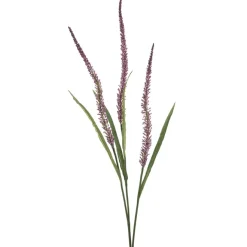 Kunstplanten & Bloemen< Kunsttak Grass Flower Paars - 115 cm