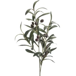 Kunstplanten & Bloemen< Kunsttak Olive Groen - 75 cm
