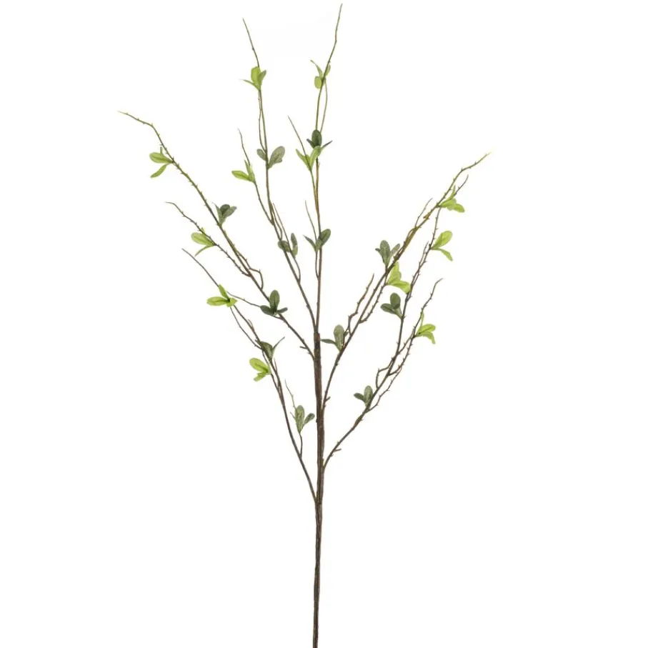 Kunstplanten & Bloemen< Kunsttak Salix Groen - 90 cm