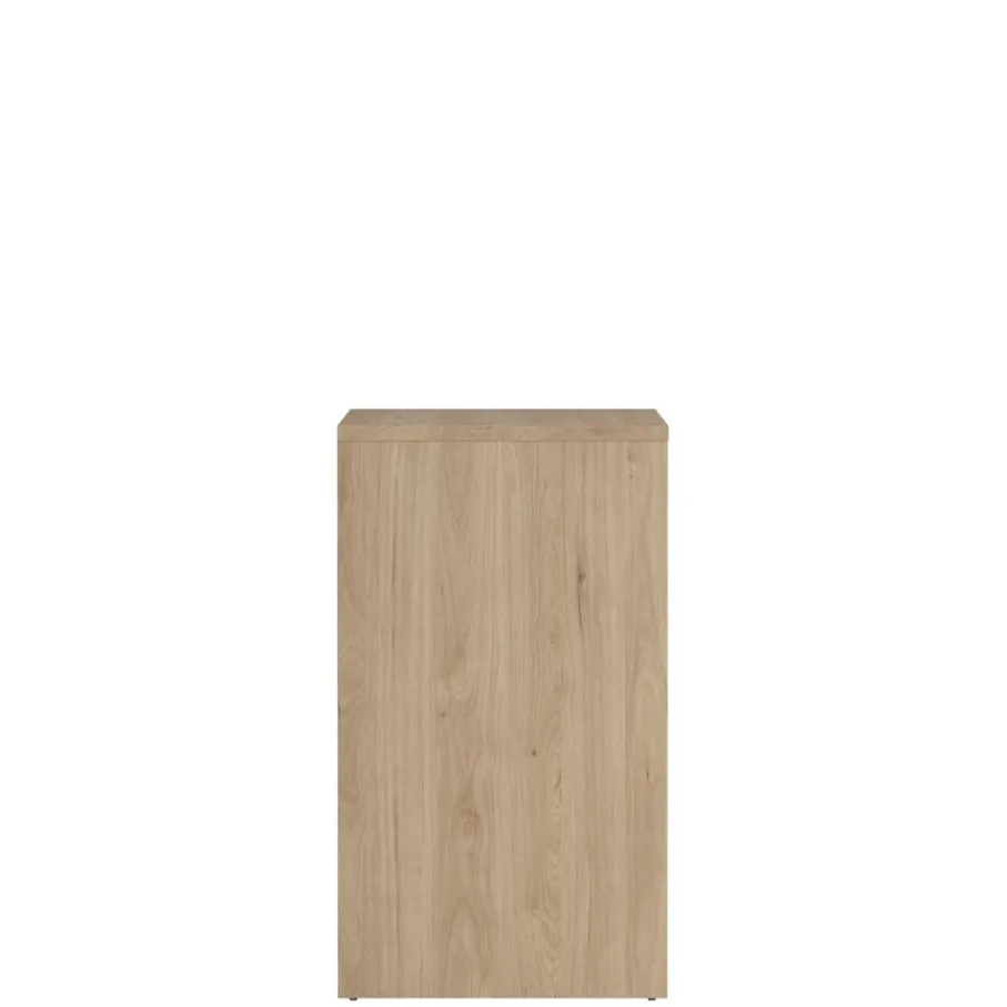 Opbergkasten< Ladekast Atlanta Eiken / Hoogglans Wit - 80x84x48 cm
