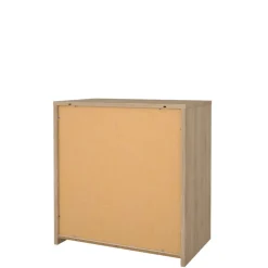 Opbergkasten< Ladekast Atlanta Eiken / Hoogglans Wit - 80x84x48 cm