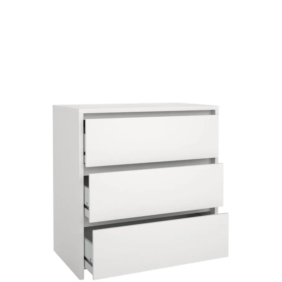 Opbergkasten< Ladekast Atlanta Wit - 80x84x48 cm