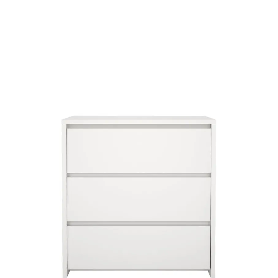 Opbergkasten< Ladekast Atlanta Wit - 80x84x48 cm