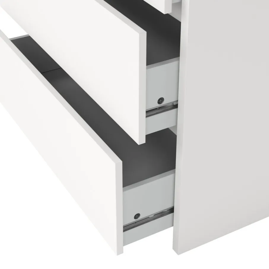Opbergkasten< Ladekast Atlanta Wit - 80x84x48 cm