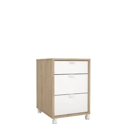 Opbergkasten< Ladekast Bram Eiken / Wit - 41x61x49 cm