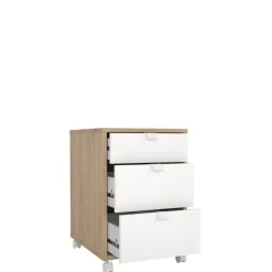 Opbergkasten< Ladekast Bram Eiken / Wit - 41x61x49 cm