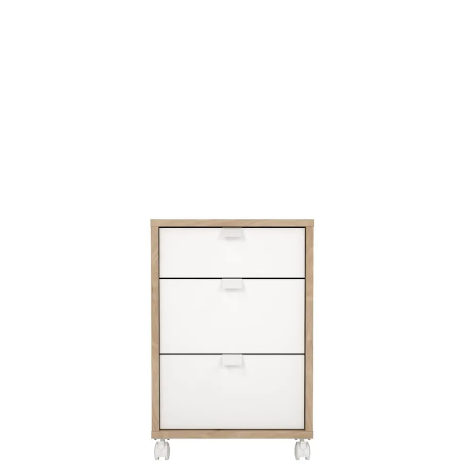 Opbergkasten< Ladekast Bram Eiken / Wit - 41x61x49 cm