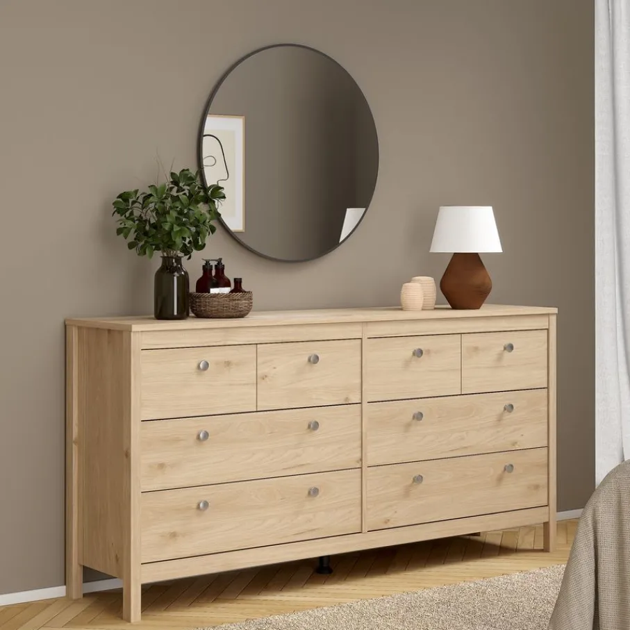 Ladekasten|Dressoirs< Ladekast Dallas Eiken - 160x80x39 cm