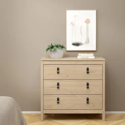 Opbergkasten< Ladekast Dallas Eiken - 84x80x39 cm