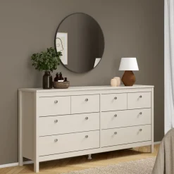 Ladekasten|Dressoirs< Ladekast Dallas Taupe - 160x80x39 cm