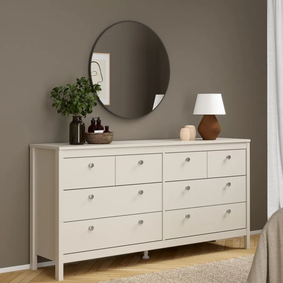 Ladekasten|Dressoirs< Ladekast Dallas Taupe - 160x80x39 cm