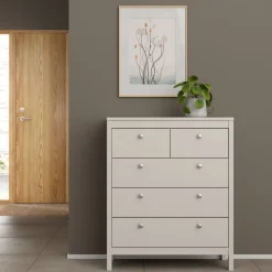 Opbergkasten< Ladekast Dallas Taupe - 83x99x39 cm