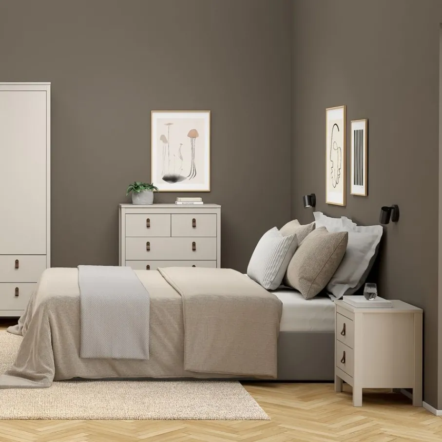 Opbergkasten< Ladekast Dallas Taupe - 83x99x39 cm