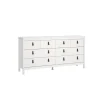Ladekasten|Dressoirs< Ladekast Dallas Wit - 160x80x39 cm