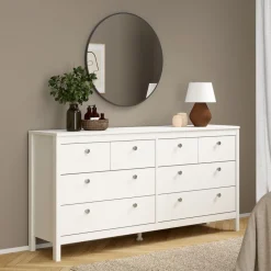 Ladekasten|Dressoirs< Ladekast Dallas Wit - 160x80x39 cm
