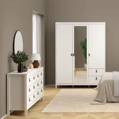 Ladekasten|Dressoirs< Ladekast Dallas Wit - 160x80x39 cm
