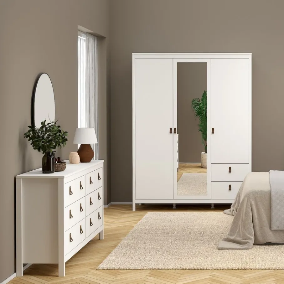 Ladekasten|Dressoirs< Ladekast Dallas Wit - 160x80x39 cm