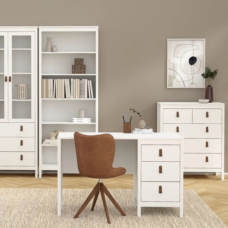 Opbergkasten< Ladekast Dallas Wit - 83x99x39 cm