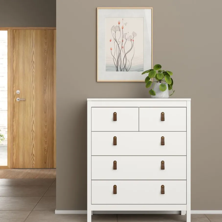 Opbergkasten< Ladekast Dallas Wit - 83x99x39 cm