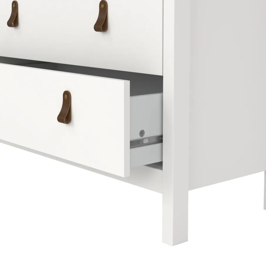 Opbergkasten< Ladekast Dallas Wit - 83x99x39 cm