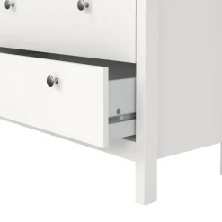 Opbergkasten< Ladekast Dallas Wit - 83x99x39 cm