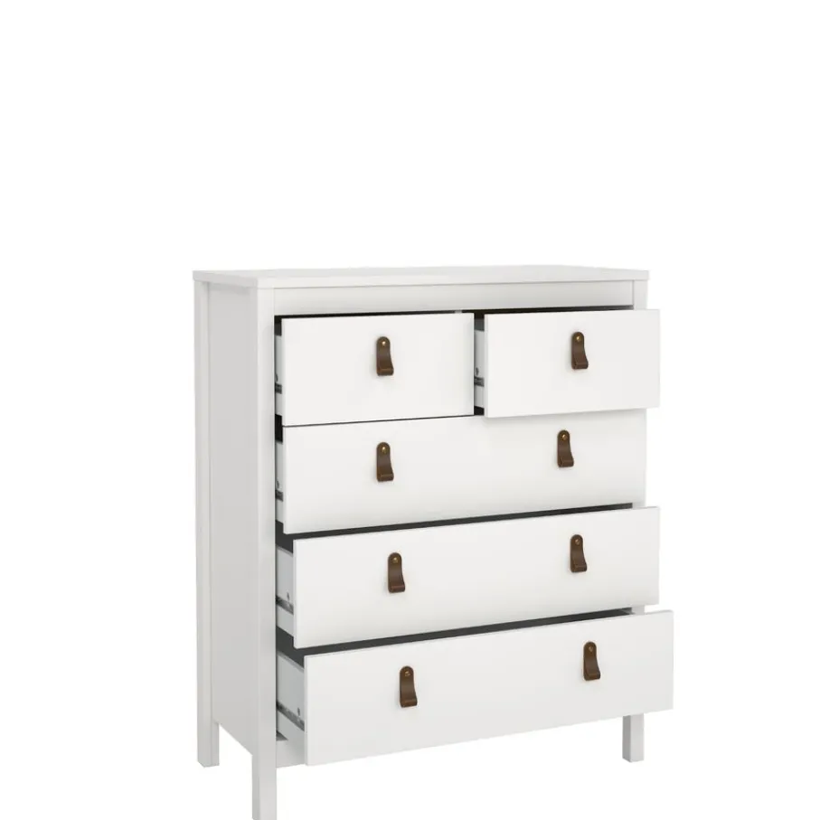 Opbergkasten< Ladekast Dallas Wit - 83x99x39 cm