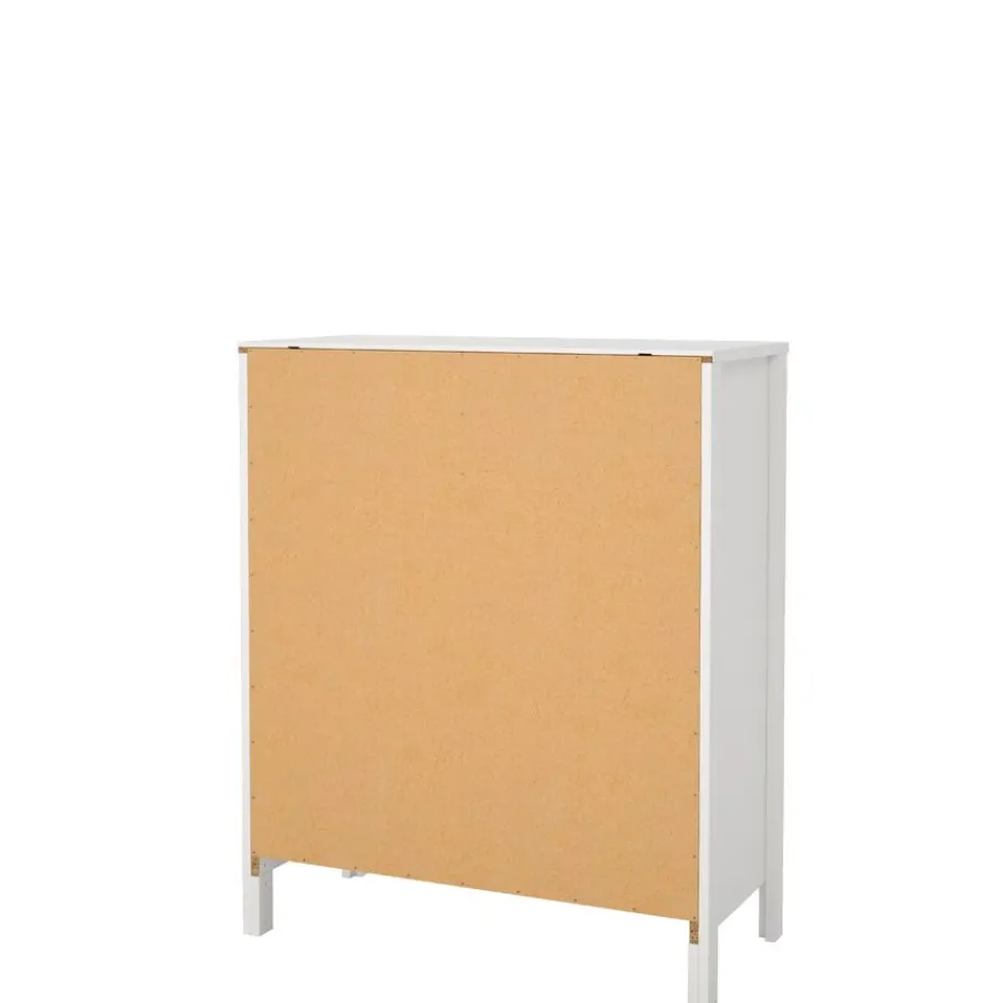 Opbergkasten< Ladekast Dallas Wit - 83x99x39 cm