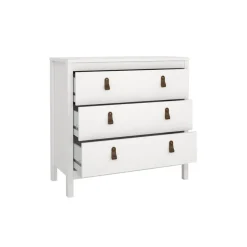 Opbergkasten< Ladekast Dallas Wit - 84x80x39 cm
