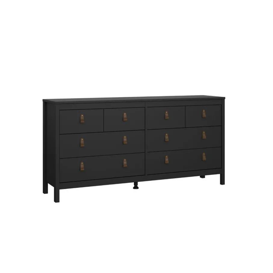 Ladekasten|Dressoirs< Ladekast Dallas Zwart - 160x80x39 cm