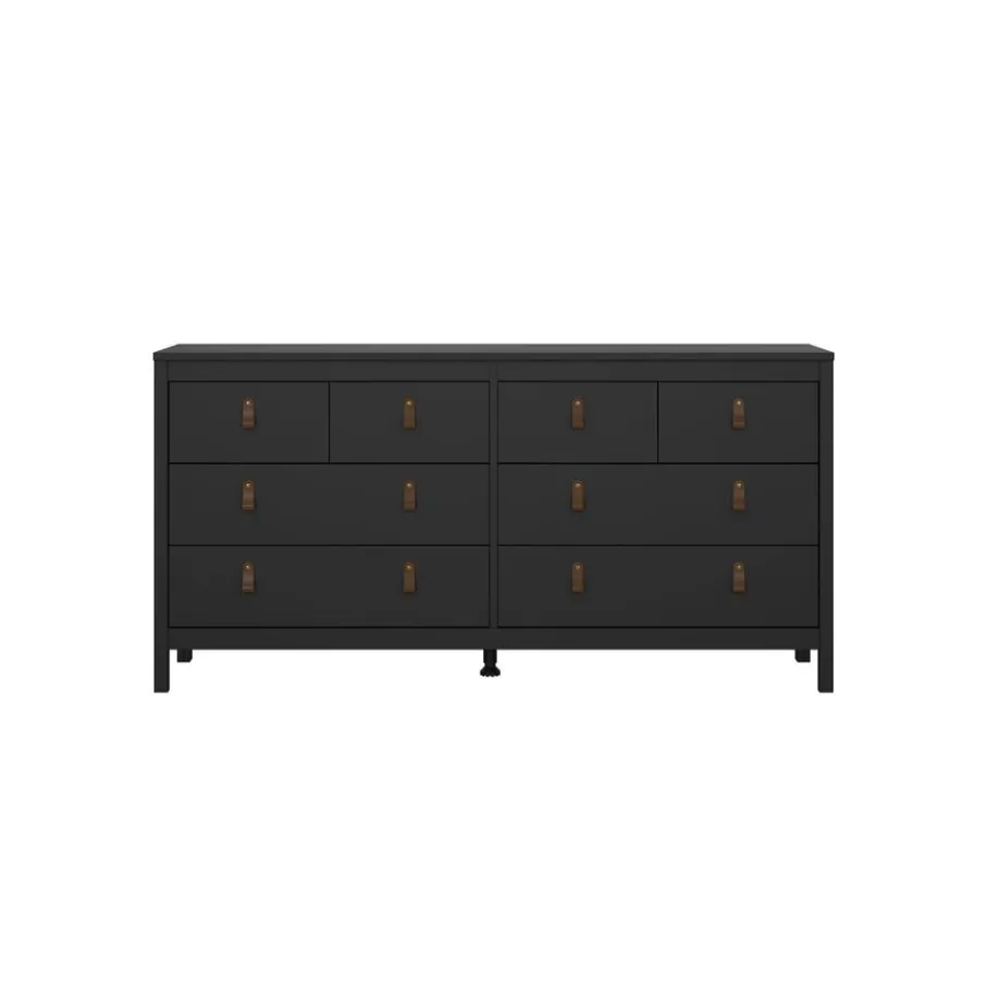 Ladekasten|Dressoirs< Ladekast Dallas Zwart - 160x80x39 cm