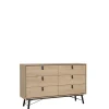 Opbergkasten< Ladekast Denver Eiken - 150x95x40 cm