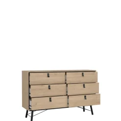 Opbergkasten< Ladekast Denver Eiken - 150x95x40 cm