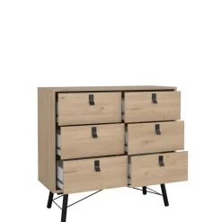 Opbergkasten< Ladekast Denver Eiken - 102x95x40 cm