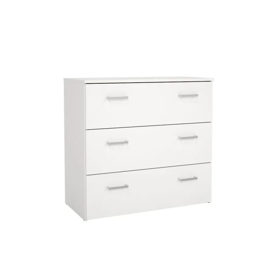 Ladekasten< Ladekast Harper Wit - 75x70x36 cm