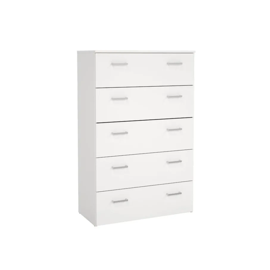 Ladekasten< Ladekast Harper Wit - 75x115x36 cm