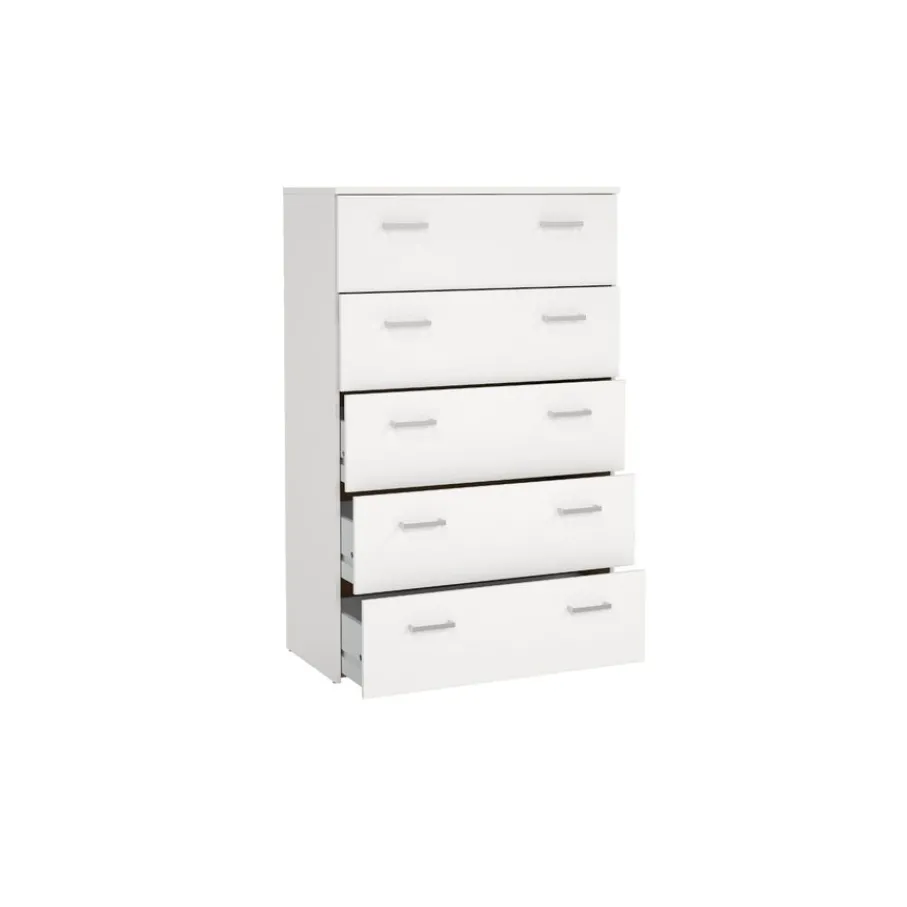 Ladekasten< Ladekast Harper Wit - 75x115x36 cm